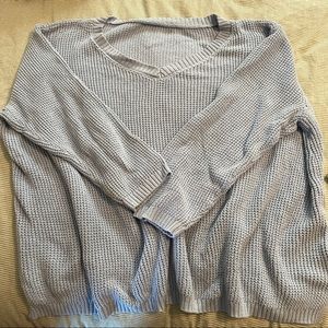 Vintage knit baby blue sweater